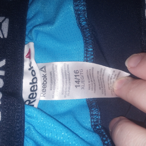 Reebok Kids Shorts - Black and Blue - Picture 5 of 5